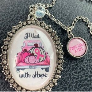 Breast cancer awareness, necklace